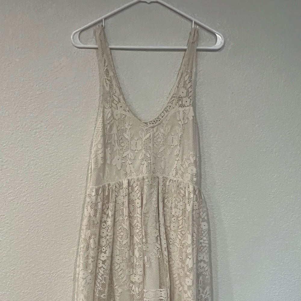 Free People Flowy Lace Dress Womens 6 Boho